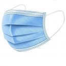 Mund-und-Nasen-Maske / Hygienemaske 3-lagig blau...