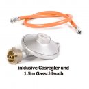 Gaskocher 2-flammig (DUO) mit Anschluss-Schlauch und...