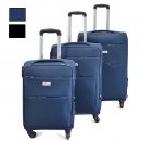 Trolley Set Reisekoffer 3-teilig - Softcase - blau