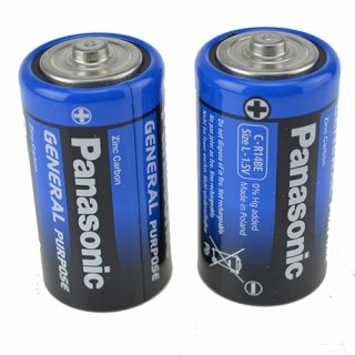 Batterie Panasonic Plus (2) R14 Babyzellen-Blister