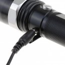Taschenlampe 3 Watt CREE LED mit Akkus, Zoom Funktion und SOS Fackel