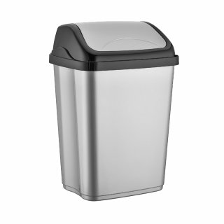 26 Liter weiß Treteimer Kunststoff Fuß Mülleimer PPE Abfälle Büro WC Küche 